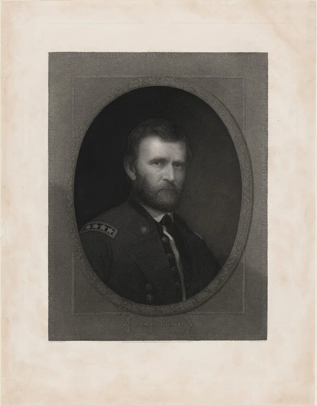 Gen. U.S. Grant, by William Edgar Marshall, ink, 1868