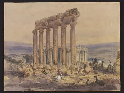 The Temple of Jupiter, Baalbek, by William Edward Dighton