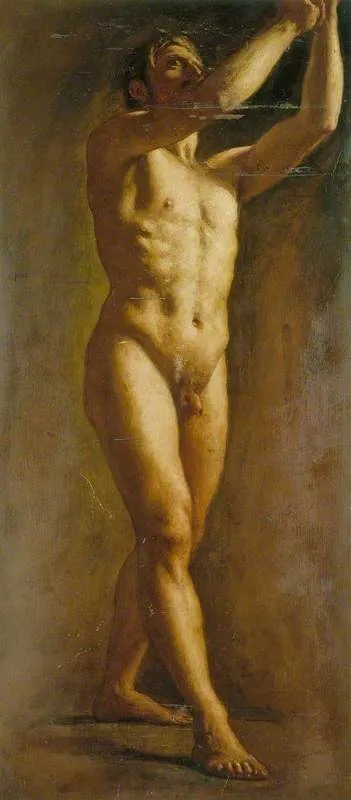 Male Life Study, by William Edward Frost, unspecified