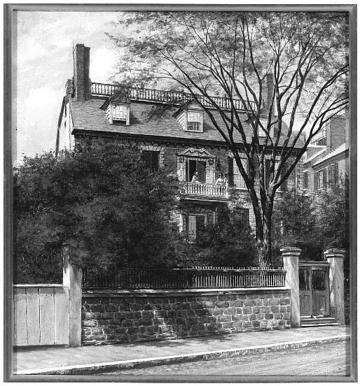 View of the John Hancock House, by William Edward Norton