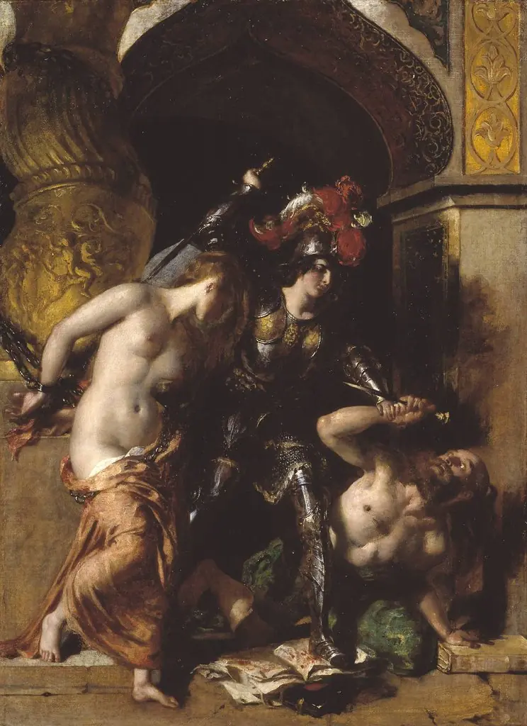 Britomart Redeems Faire Amoret, by William Etty
