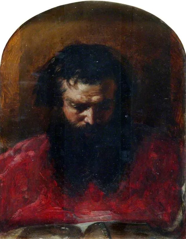 Head of a Cardinal, by William Etty, unspecified, 1844
