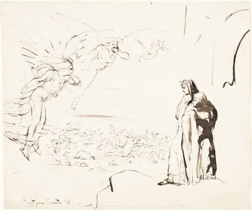 Scene from the Inferno (canto IX), by William Etty
