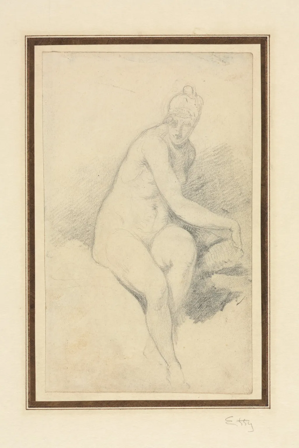Seated Nude, by William Etty, 1826