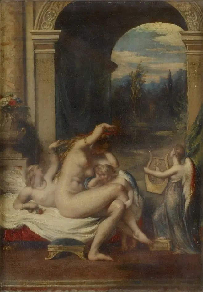 Venus, Cupid and Psyche, by William Etty