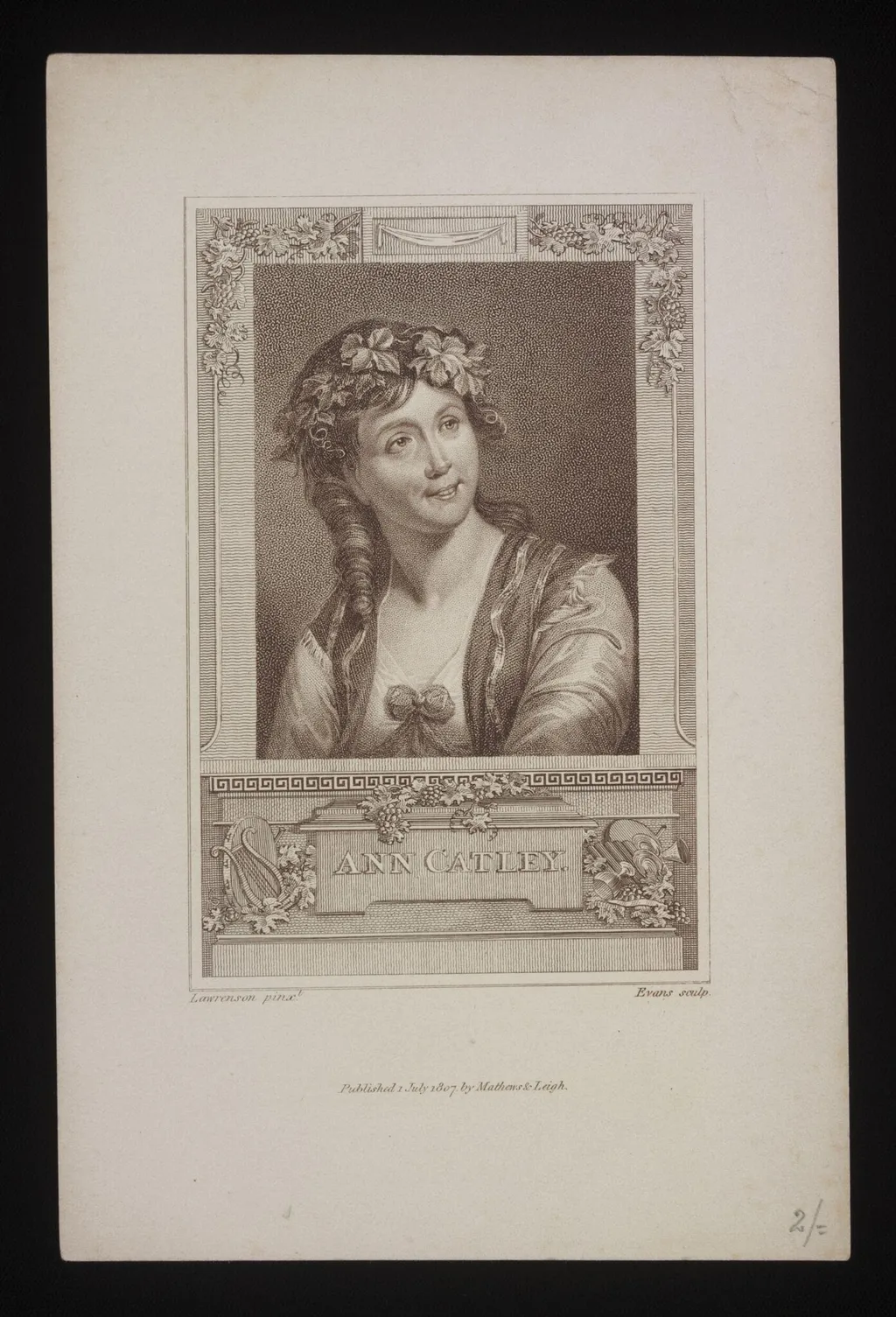 H Beard Print Collection, by William Evans, 1807