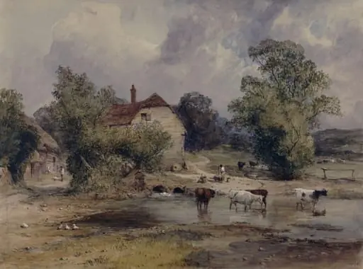 Mill at Droxford, Hampshire, by William Evans
