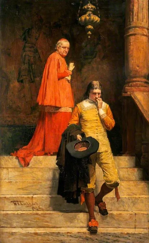 Gil Blas and the Archbishop of Granada (from Lesage's 'The Adventures of Gil Blas de Santillane'), by William Ewart Lockhart, oil, 1890