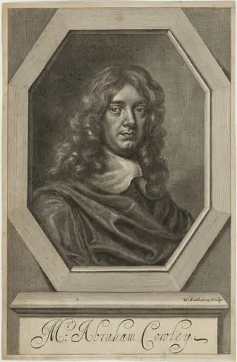 Abraham Cowley, by William Faithorne