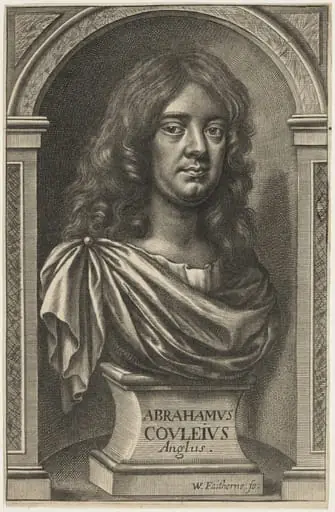 Abraham Cowley, by William Faithorne