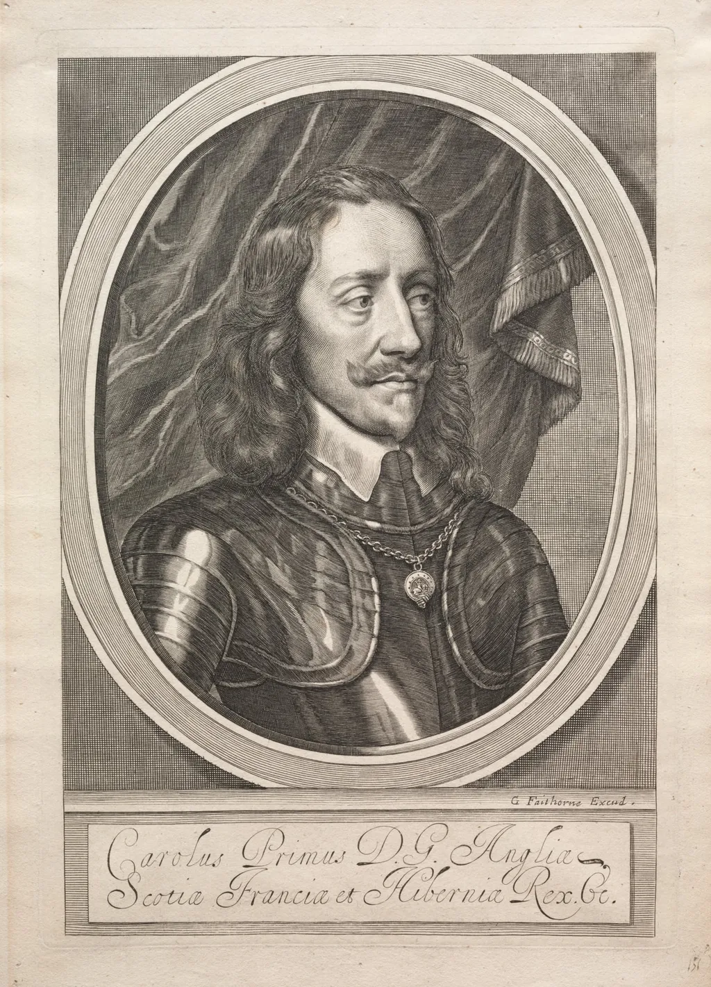 Charles I, by William Faithorne, 1658