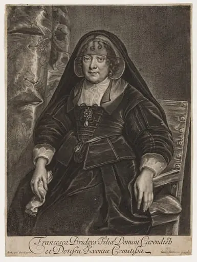 Frances Bridges, by William Faithorne