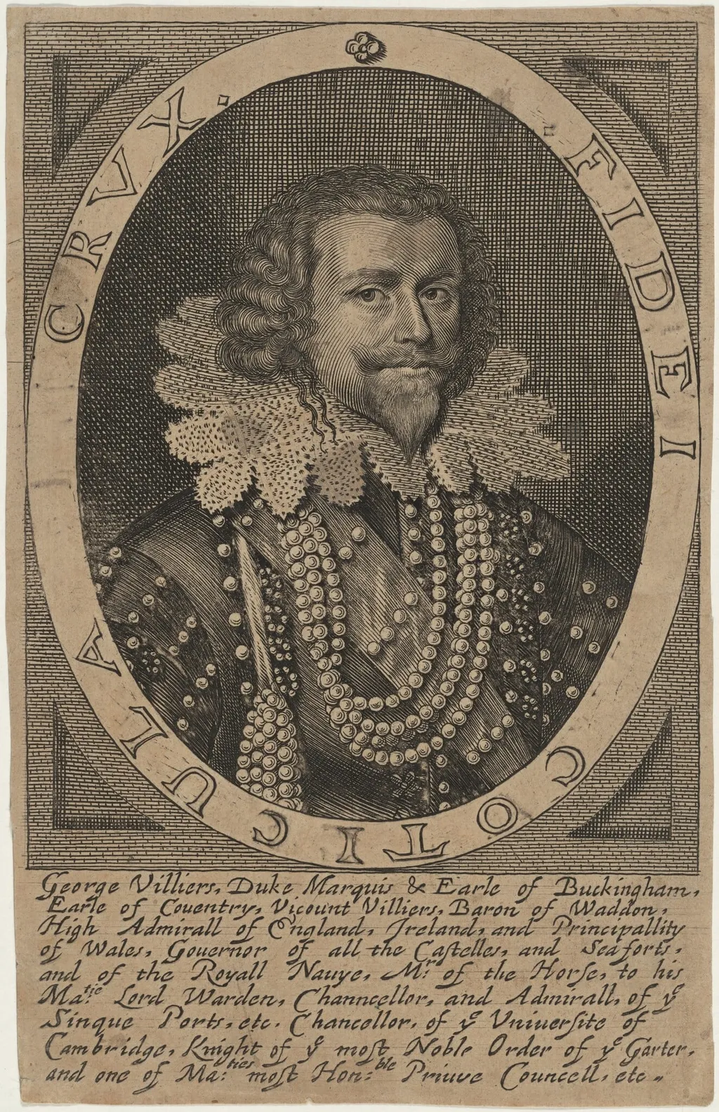 George Villiers, 1st Duke of Buckingham, by William Faithorne, ink, 1654