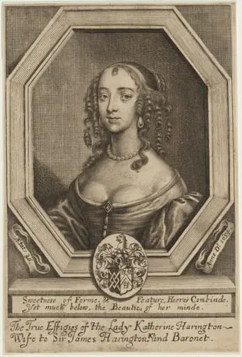 Lady Katherine Harrington, by William Faithorne