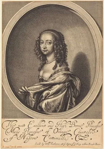 Mary, Princess of Orange, by William Faithorne