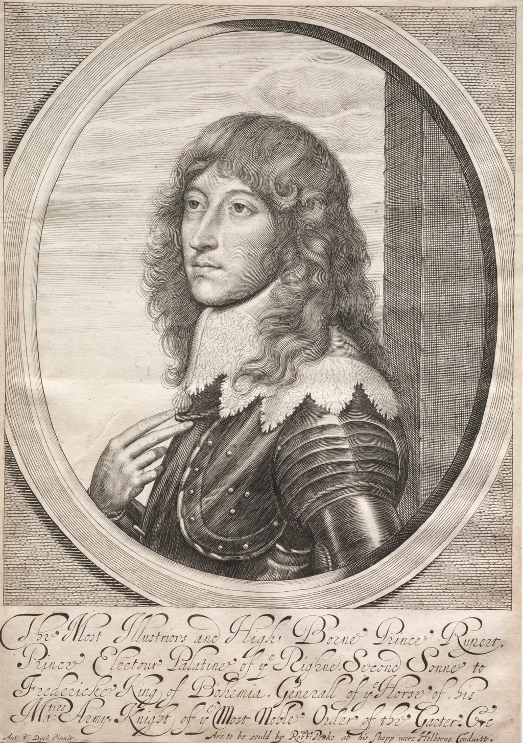 Prince Rupert, by William Faithorne, 1645