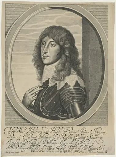 Prince Rupert, K.G., by William Faithorne