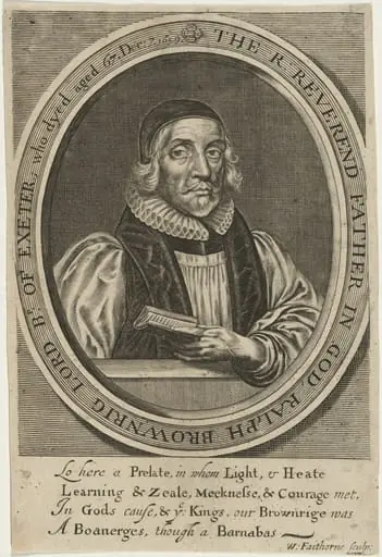 Ralph Brownrig, by William Faithorne