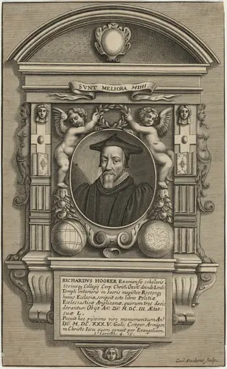 Richard Hooker, by William Faithorne, 1662