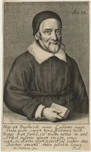 William Oughtred, by William Faithorne