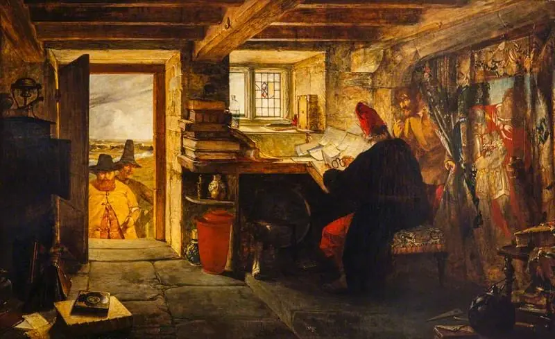 Hudibras and Ralph Visiting the Astrologer (from Butler's 'Hudibras'), by William Fettes Douglas
