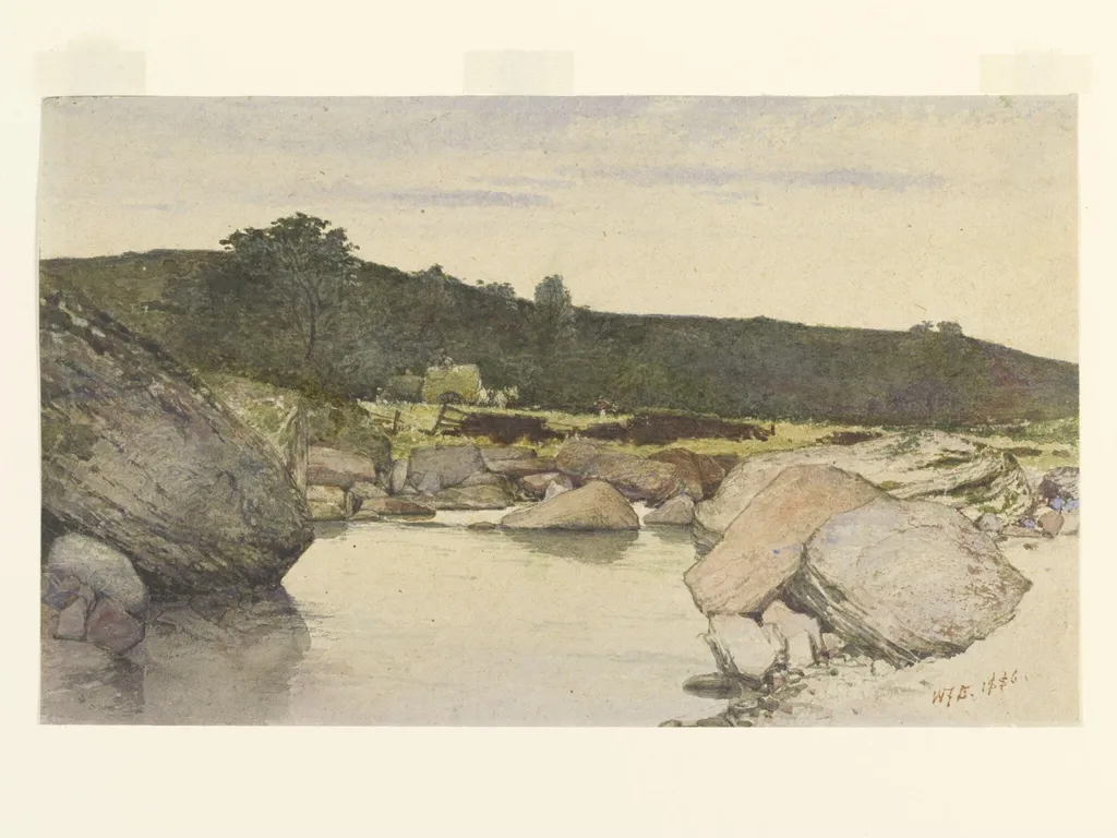Landscape with Rocky Stream, by William Fettes Douglas, watercolor, 1886