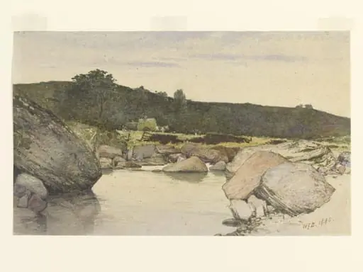 Landscape with Rocky Stream, by William Fettes Douglas