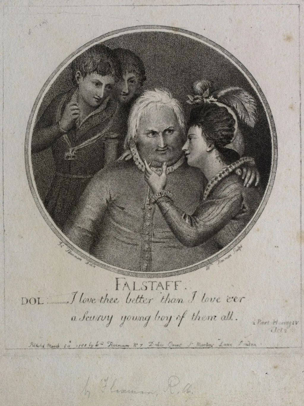 H Beard Print Collection, by William Flaxman, 19