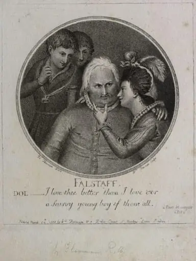 H Beard Print Collection, by William Flaxman