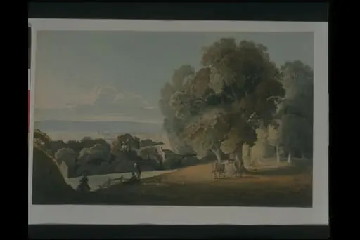 Exeter seen from Alphinton Fields, 1796, by William Fleetwood Varley