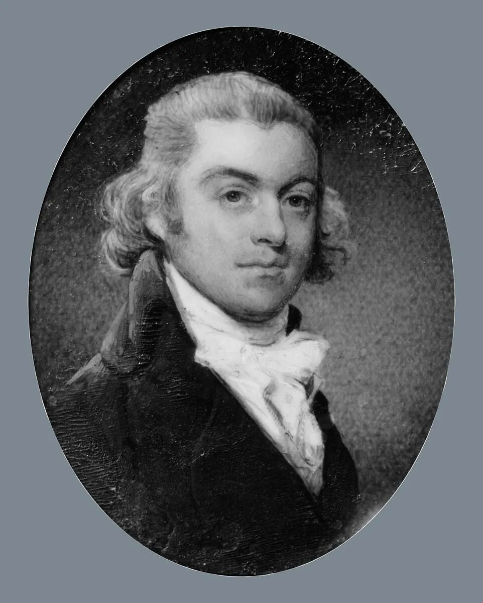 Portrait of a Gentleman, by William Franks, watercolor, 1795