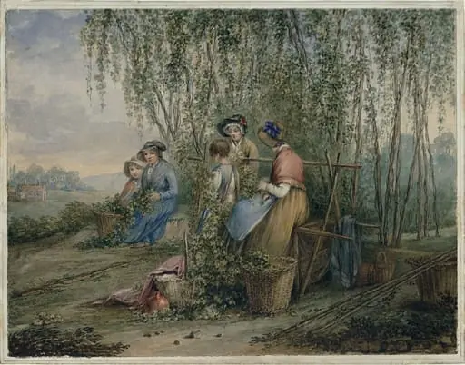 A Hop Garden, by William Frederick RA Witherington