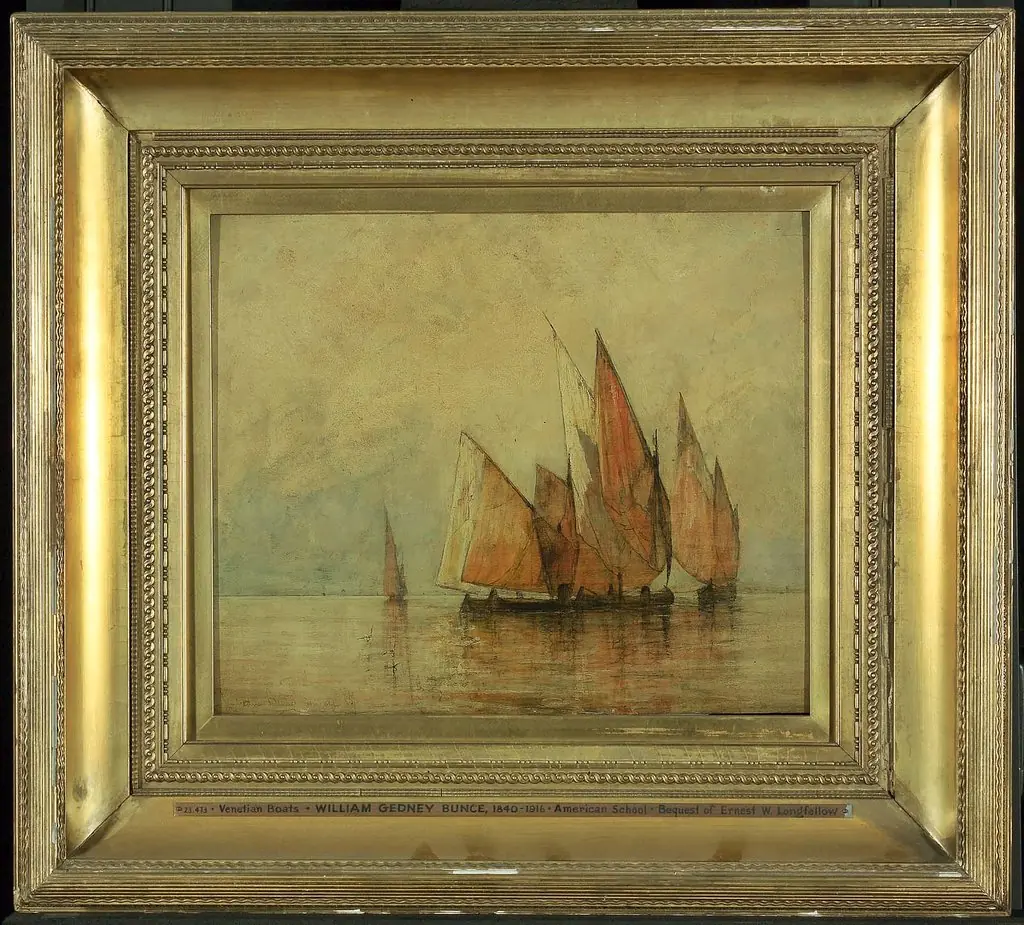 Venetian Boats, by William Gedney Bunce
