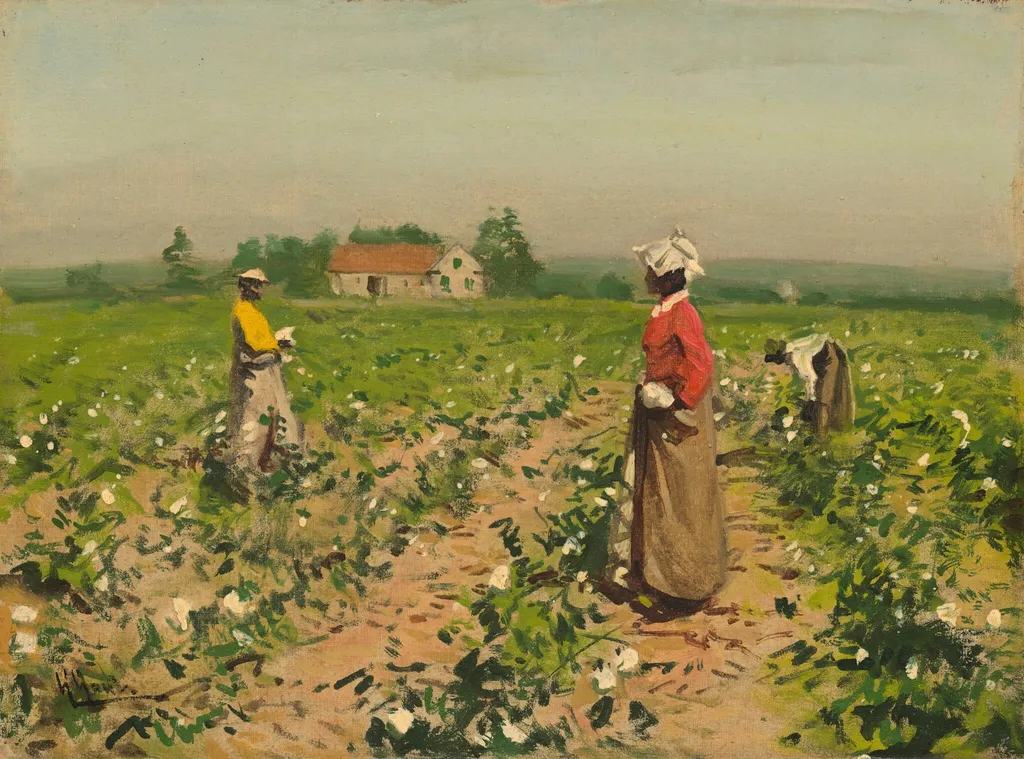 Picking Cotton, by William Gilbert Gaul, oil, 1890