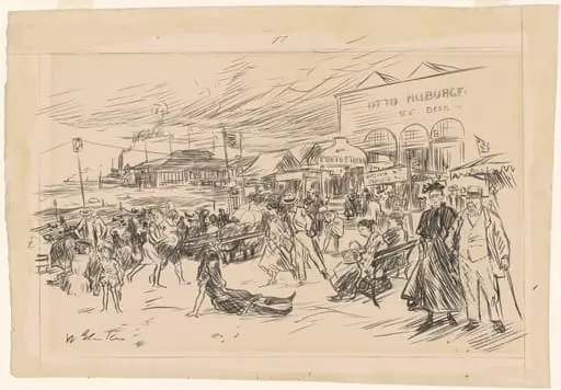 Coney Island Boardwalk, by William Glackens
