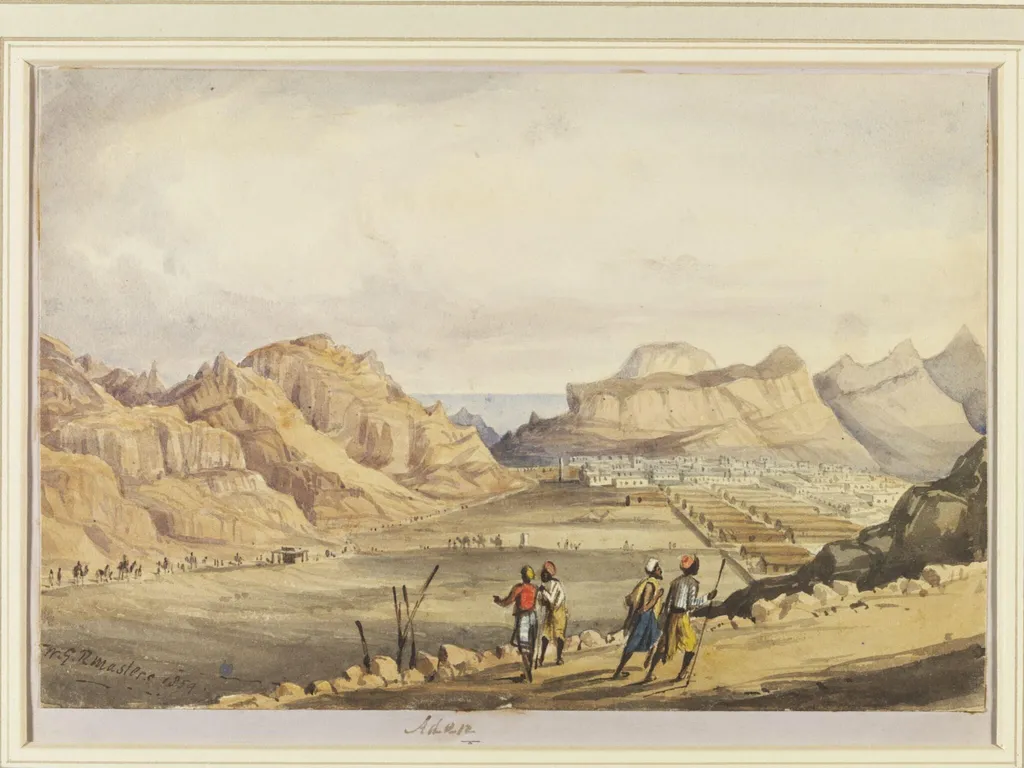 Aden, by William Godfrey Rayson Masters, watercolor, 1859