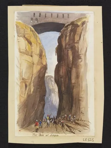The Pass at Aden, by William Godfrey Rayson Masters