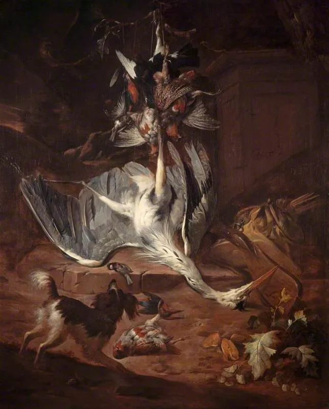 Still-life: Dead Game, by William Gouw Ferguson, oil, 1689
