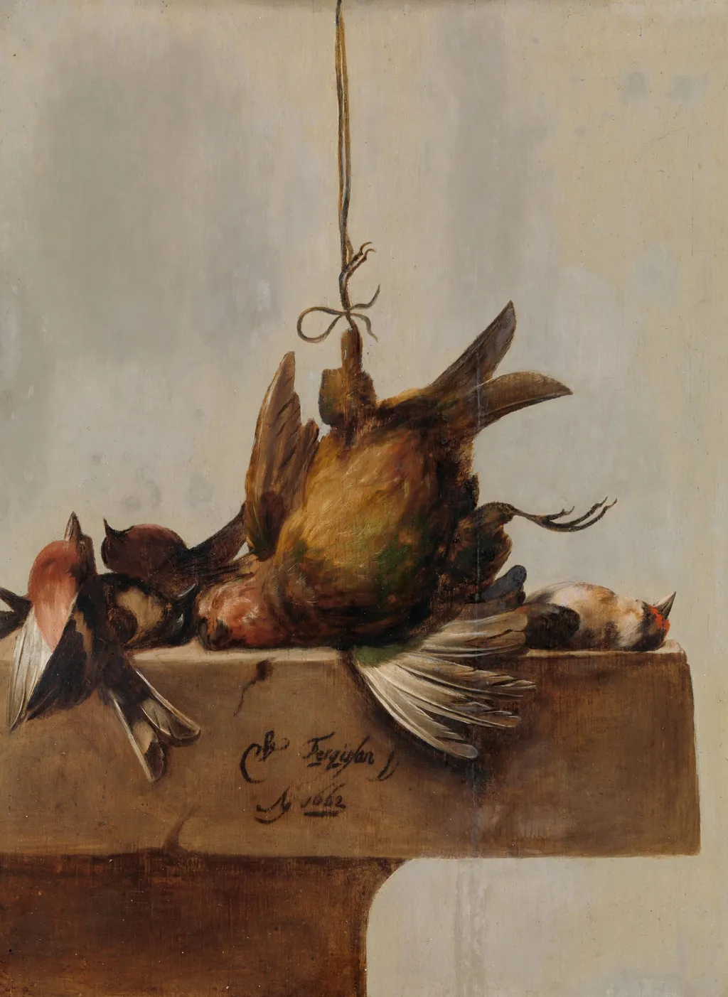 Still Life with Birds, by William Gouw Ferguson, unspecified, 1662