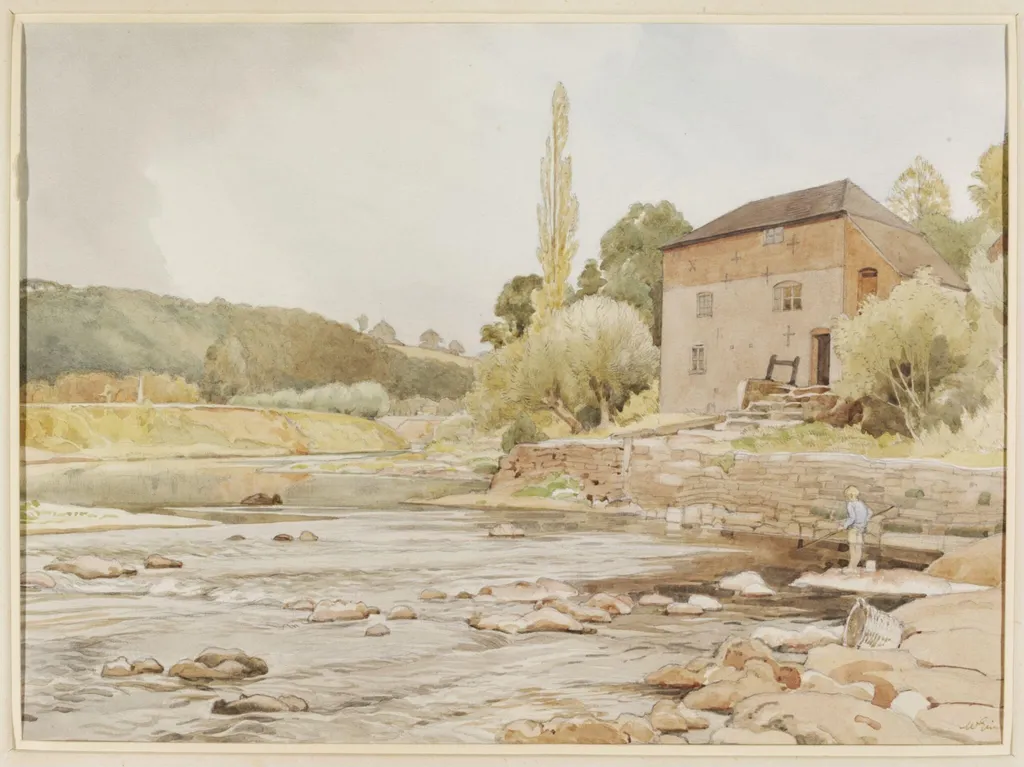 Knightwick Mill, by William Grimmond, watercolor, 1940
