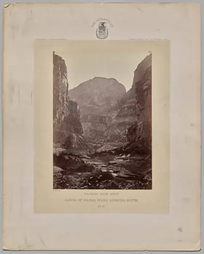 Canon of Kanab Wash, Looking South, Colorado River, by William H. Bell