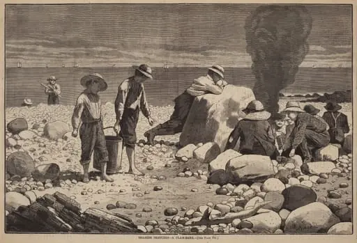 Sea-Side Sketches - A Clam-Bake, by William H. Redding