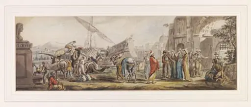 Copy after William Hamilton's design for a painted panel in the Saloon of Kedleston Hall, by William Hamilton