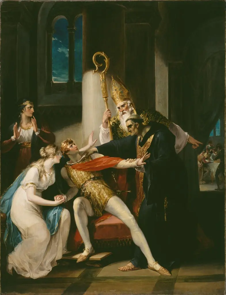 Edwy and Elgiva: A Scene from Saxon History, by William Hamilton