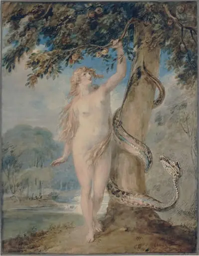 Eve and the Serpent, by William Hamilton