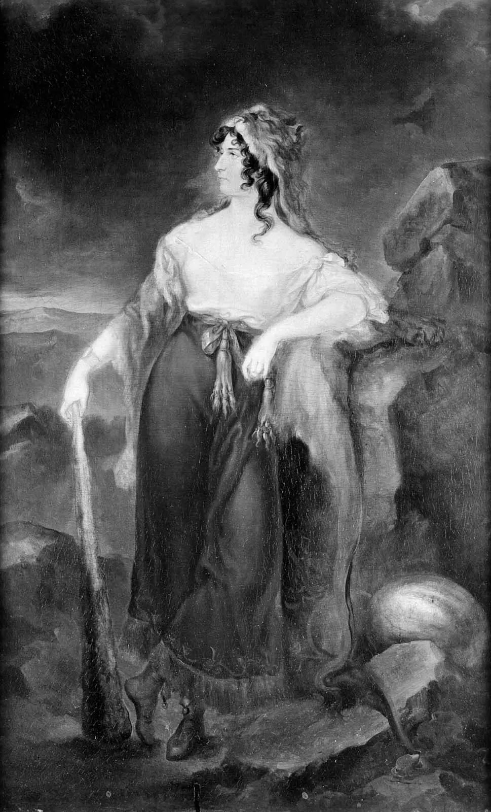 Portrait of an Actress as Omphale, by William Hamilton, oil