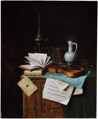 Still Life with Violin, by William Harnett