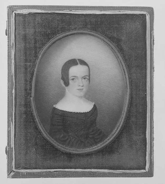 Portrait of a Lady, by William Harrison Scarborough, watercolor, 1840