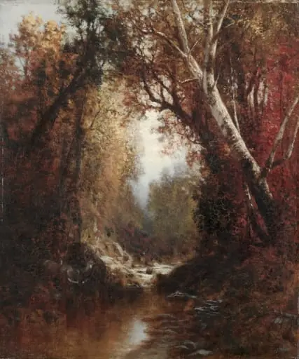 Autumn Scene in the Adirondacks, by William Hart