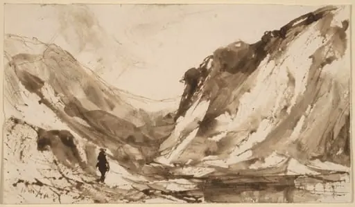 Deep Valley in Mountainous Landscape, by William Hart